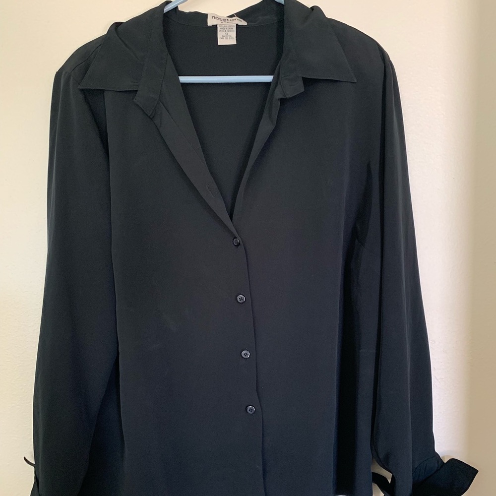 Notations button down shirt size 1X